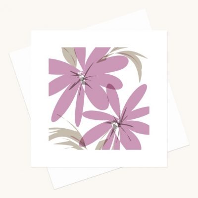floral greeting card blank inside