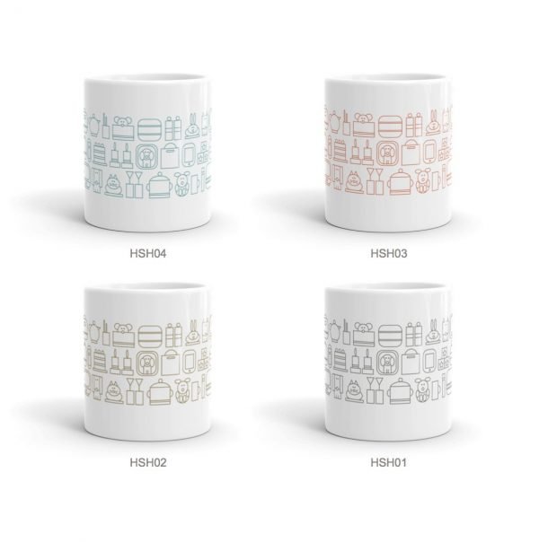 home sweet home ceramic mugs set