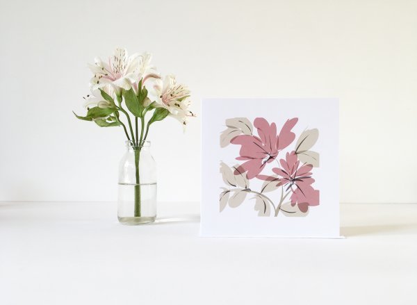 floral greeting card lucy monkman