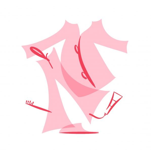 pink pyjamas illustration lucy monkman